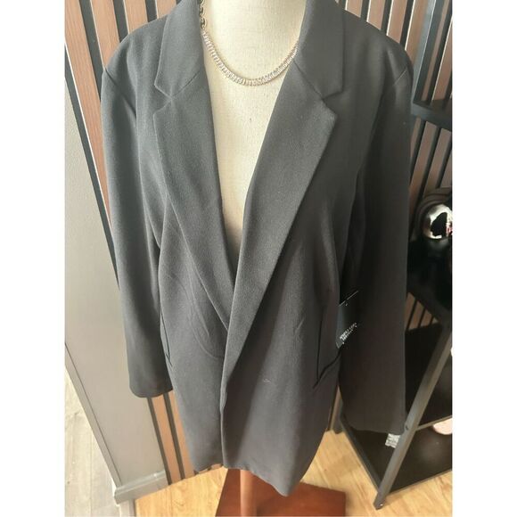 Simply Vera Wang black blazer size L work attire office blazer - Picture 1 of 5